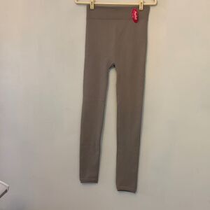 Angelina tan seamless fleece tights OS NWT